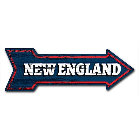 New England Arrow Decal Funny Home Decor 24in Wide